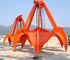 16T μηχανική πορτοκαλιά αρπαγή 5m ³ φλούδας σχοινιών για την άμμο Stone Loadiing/τα απορρίματα και το μετάλλευμα χάλυβα προμηθευτής