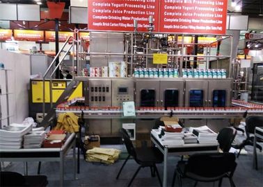 Κίνα Αυτόματη μηχανή συσκευασίας ποτών, αποστηρωμένη μηχανή πλήρωσης χαρτοκιβωτίων προμηθευτής