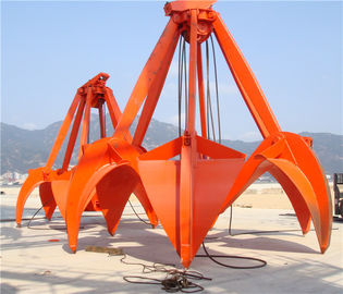 Κίνα 16T μηχανική πορτοκαλιά αρπαγή 5m ³ φλούδας σχοινιών για την άμμο Stone Loadiing/τα απορρίματα και το μετάλλευμα χάλυβα προμηθευτής