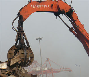 Κίνα Υδραυλική ή μηχανική αρπαγή φλούδας εκσκαφέων πορτοκαλιά για το χειρισμό του παλιοσίδερου, κομμάτι αποβλήτων προμηθευτής