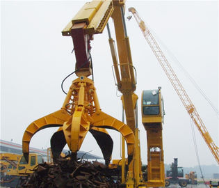 Κίνα πορτοκαλής κάδος αρπαγών εκσκαφέων φλούδας σύνδεσης αρπαγών εκσκαφέων ³ 1.25m για το απόρριμα χάλυβα φόρτωσης προμηθευτής